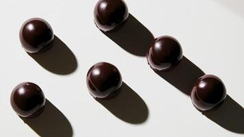Chocolate covered almonds photo