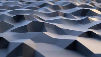 Abstract textured surface with geometric peaks and valleys. photo