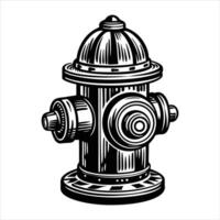 Fire Hydrant Simple Style vector