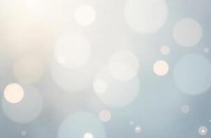 Abstract background round sparkling bokeh lights white background photo