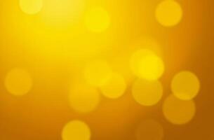 Abstract background round sparkling bokeh lights yellow moves background photo