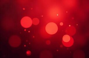 Abstract background round sparkling bokeh lights red background moves photo