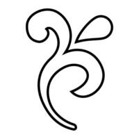 Elegant element for design in Eastern style, place for text. Floral ornament for wedding invitations and greeting cards vector