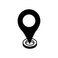 pin pointer location icon design symbol of go to web and mobile app vector