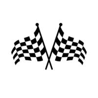 Race flag icon. Simple illustration of race flag icon for web design. vector