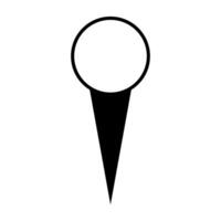 Map pointer icon on white background. illustration. Eps 10. vector