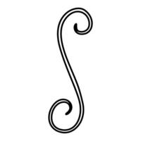 Calligraphic design element. illustration. Decorative ornament. vector