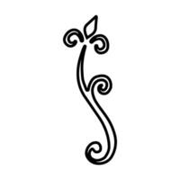 decorative calligraphic design element, illustration vector