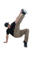 Dynamic Dance Pose that Captures Stylish Movement with Energy and Emotion in Motion photo