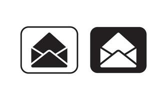 email icon in two styles isolated on white background design vector