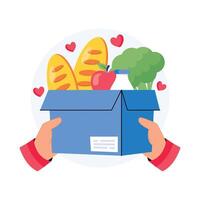 Grocery Packaging Concepts Style illustrations. EPS 10 File vector