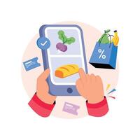 Discount Groceries Concepts Style illustrations. EPS 10 File vector