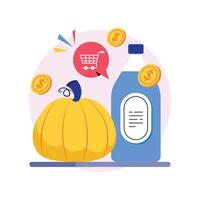 Cooking oils Concepts Style illustrations. EPS 10 File vector