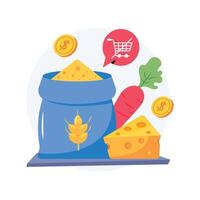 Gluten Free Groceries Concepts Style illustrations. EPS 10 File vector
