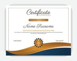 Simple background Abstract idea Appreciation and Achievement Certificate Template Design vector