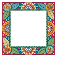Colourfull border multiple colours fram unique designed isolated on transparent background png