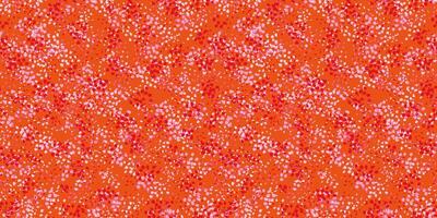 Hand drawn spotted seamless pattern. texture ornament with abstract shape, dots, spots, drops snowflakes on a terracotta background. vector