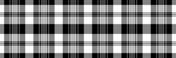 Sleek black, white, and grey plaid pattern. Perfect for textile design, website backgrounds, or modern branding. This sophisticated, geometric texture offers a timeless appeal and versatile use. vector