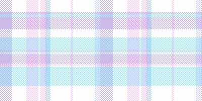 Relax textile seamless texture, japanese tartan fabric check. Handkerchief background plaid pattern in light and white colors. vector