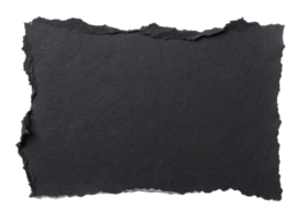 Black paper with torn edges texture for using as text box png