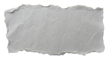 Grey paper with torn edges texture for using as text box png