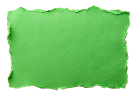 Green paper with torn texture for using as text box png