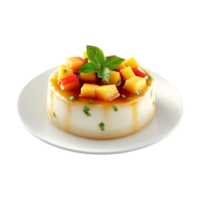 a dessert with fruit on top of it png