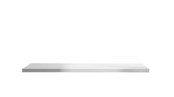 Modern minimalist white tabletop on a clean surface suitable for various decor styles or product displays png