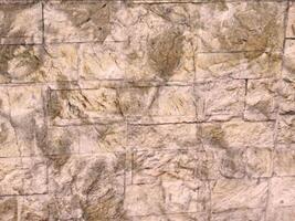 A wall with a large stone pattern on it video