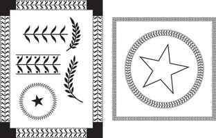 a set of four different designs for a frame vector