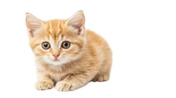 Cute ginger kitten exploring its surroundings with curiosity in a bright indoor setting png