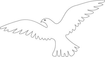 a drawing of a dove flying in the air vector