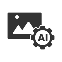 AI Icon for Image Processing and Editing png