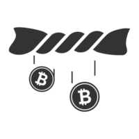 Bitcoin and Cryptocurrency Icons Representing Digital Currency and Blockchain png
