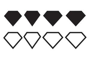 A set of black and white geometric shapes vector