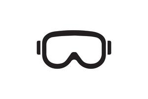 A black and white image of a ski mask vector