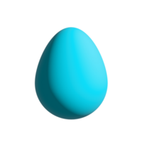 Easter Egg Isolate. 3d realistic Easter egg set Colorful eggs icon png