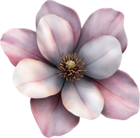 Close-up of a flower with layers of petals fading from light to dark Perfect for desktop or nature background png