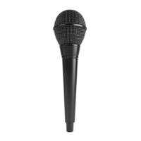 Dynamic Vocal Microphone With Stand On Transparent Background png