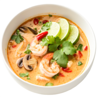 Delicious Tom Yum Soup with Shrimp png