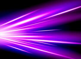 Abstract high-speed movement background. Dynamic light trails and technology pattern. Motion blur effect on dark background vector