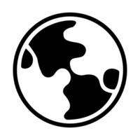 A black and white globe with a black and white swirl vector