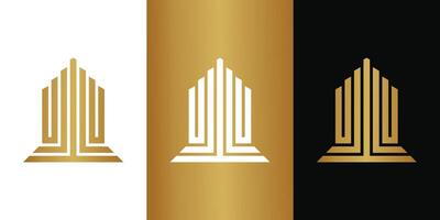 Building logo design with a modern concept. building construction vector