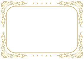 Retro Ornate Frame and Decorative Calligraphic Border Element. vector