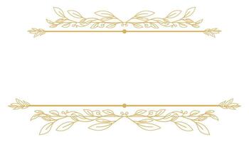 Luxury Ornate Frame with Calligraphic Border and Artistic Element. vector