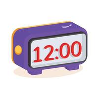 Here is a captivating 3d icon of birthday countdown clock vector