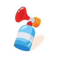 Have a look at this captivating 3d icon of air horn bottle vector