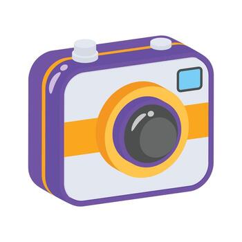 Ready to use 3d style icon showing party camera vector