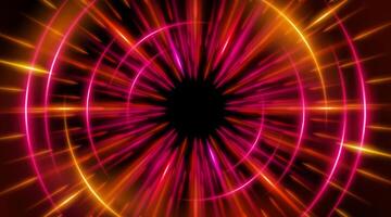 A bright pink and yellow light burst in the center of the image vector