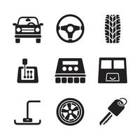 A clean and sharp silhouette of a car body part, representing function and style in vehicle design. vector